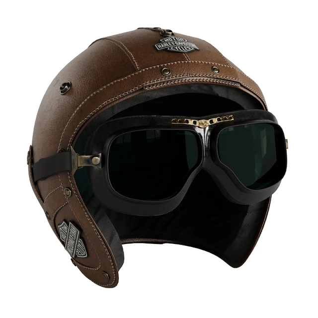 Leather moto helmet — Скачать