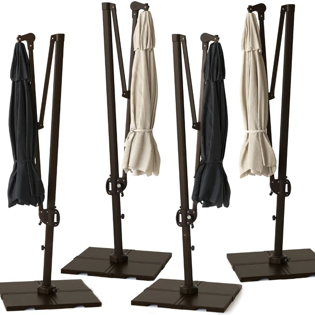 Round Cantilever Outdoor Patio Umbrella Pottery Barn — Скачать
