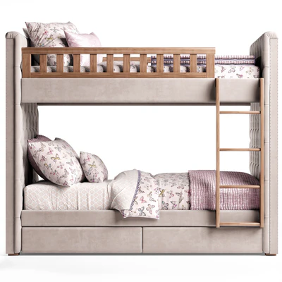 RH Chesterfield Bed — Вид 3
