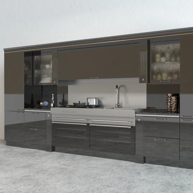 Scavolini Baccarat Kitchen Black — Descargar