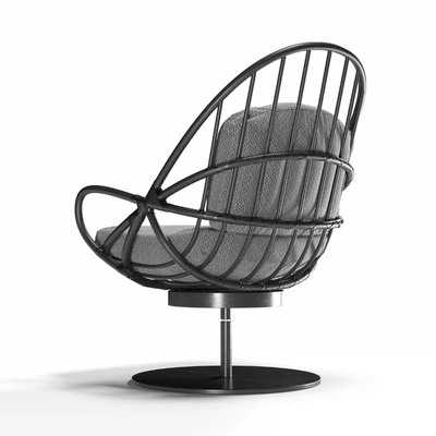Twist Armchair Marco Corti Black — Ver 4