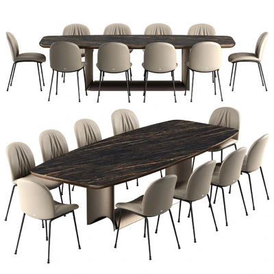 Cattelan italia Tina chair Dragon table set — Вид 1