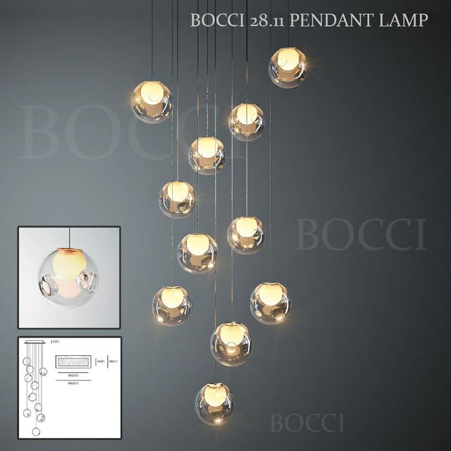 BOCCI 28.11 PENDANT LAMP, RECTANGLE — Скачать