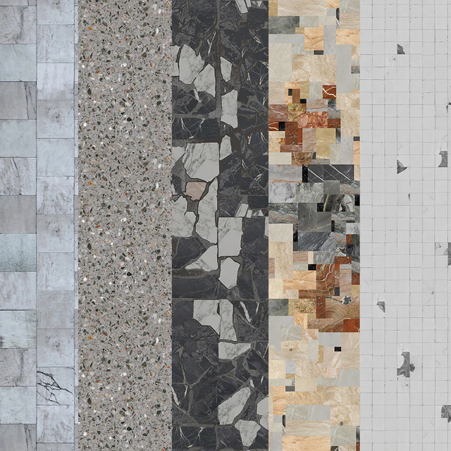 Terrazzo.Breccia.Mosaic.Marble.Seamless texture. — Скачать