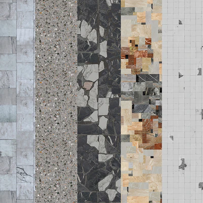 Terrazzo.Breccia.Mosaic.Marble.Seamless texture. — Вид 1