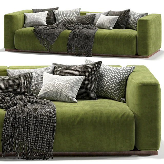 Lario Flexform double sofa-green — Descargar