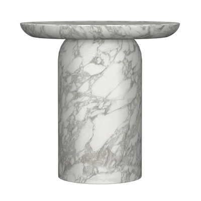 CUPOLA CARVED ROUND SIDE TABLE — Ver 2