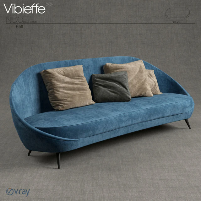 Vibieffe 650 Nido Sofa — Скачать