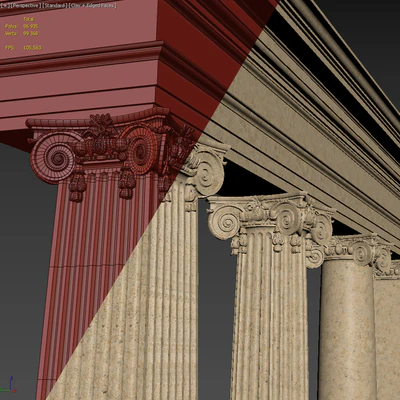 Ionic Order Scamozzi Column — Ver 6