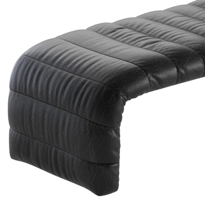 Coco Republic Westwood Bench Leather 2 Colors Version — Ver 3