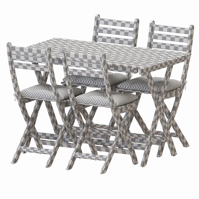 IKEA ASKHOLMEN Table And Chairs — Descargar