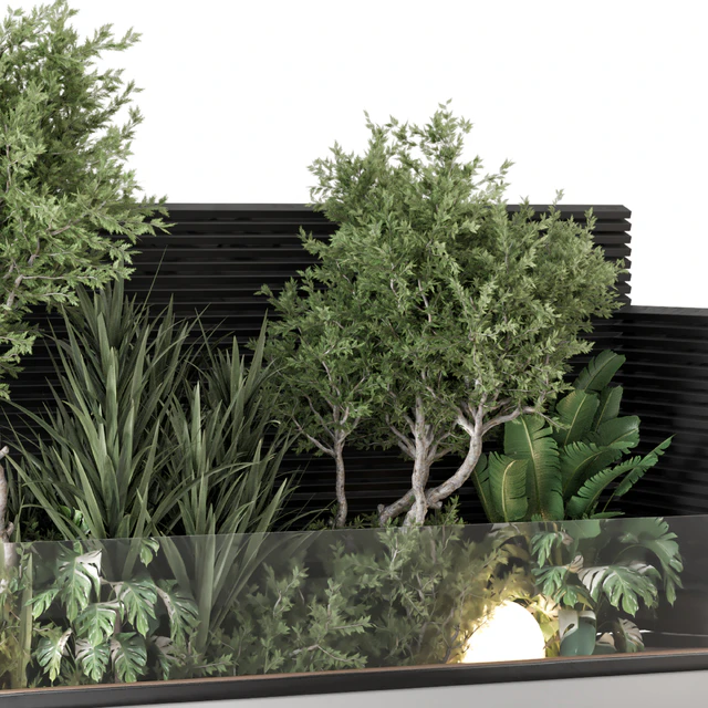 Backyard and Landscape Set Bush and Tree - Set 1139 — Descargar