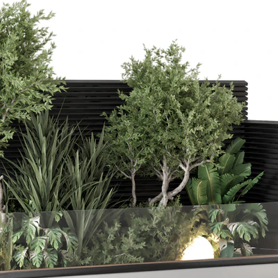 Backyard and Landscape Set Bush and Tree - Set 1139 — Ver 6