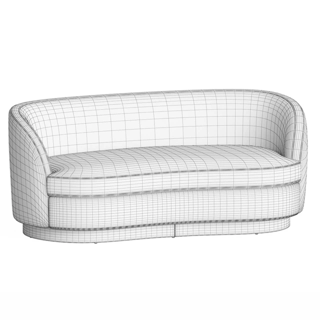 Tropez Velvet Petite Sofa — Скачать