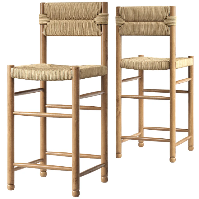 Rattan chair | Charlotte Counter Stool — Descargar