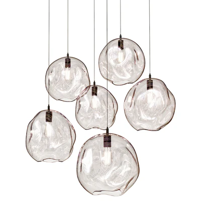 Modern lighting fixtures twisted glass balls — Вид 1