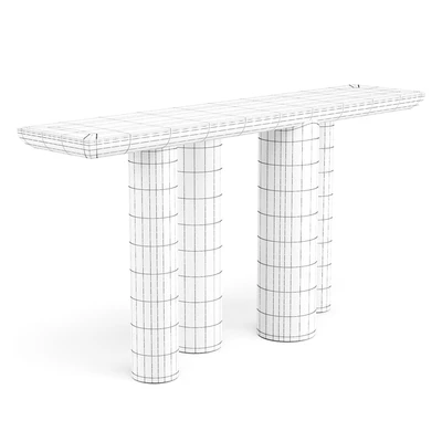 Crate and Barrel: Bomen Black - Console Table — Вид 3