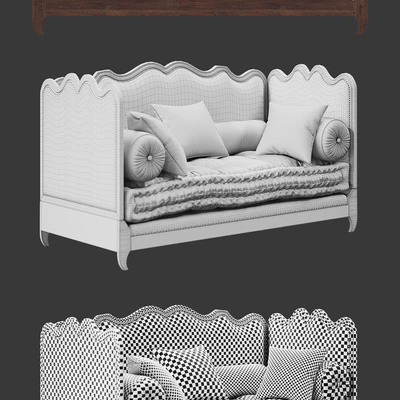 Sofa bed Sevigne day bed by Moissonnier — Ver 2