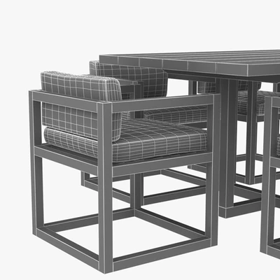 restoration hardware aviara armchair and dining table — Ver 2