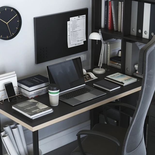 IKEA KALLAX Office Workplace with MARKUS Chair — Download