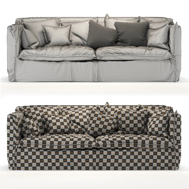 old gray sofa — Скачать