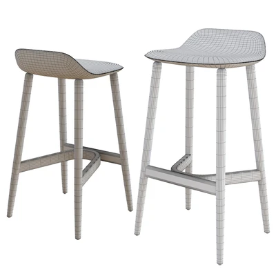 Bar Stool Crosshatch Stool by Herman Miller — View 2