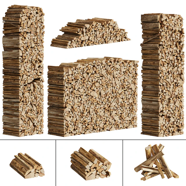 038 Firewood Logs 01 Packed Stacks 00 — Скачать