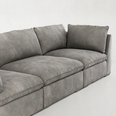 RH / COSTERA MODULAR LEATHER SOFA — Ver 3