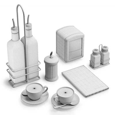 Restaurant Table Decor Set 1 — Ver 2