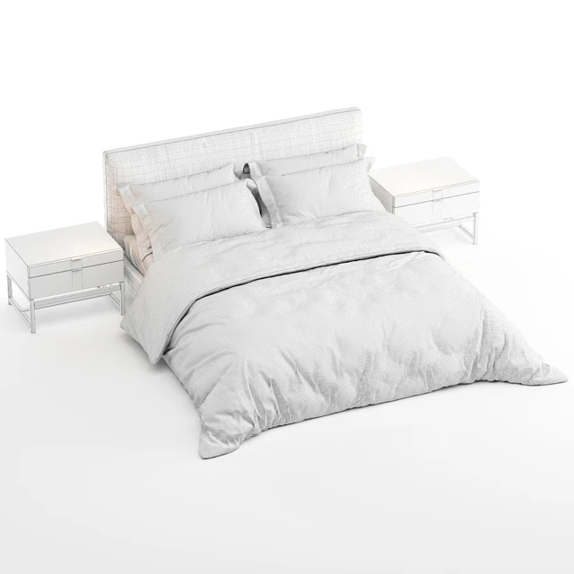 Bed Minotti Andersen (White) — Descargar