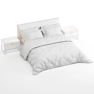 Bed Minotti Andersen (White) — Ver 3