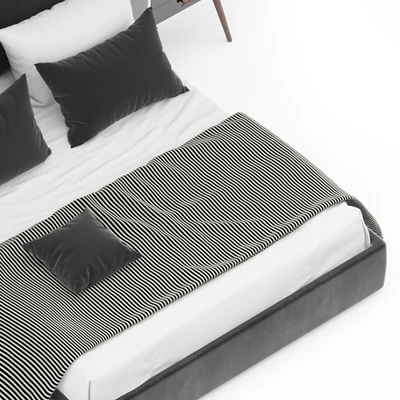 Dark chesterfield bed — Ver 3