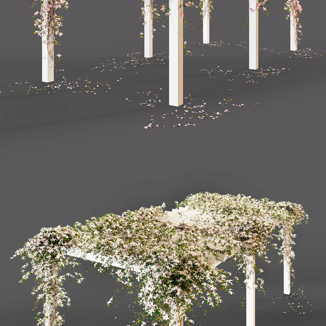 Pergola with flowers — Descargar