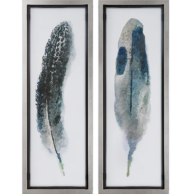 Uttermost Feathered Beauty Wall Art Prints (Set of 4) — Ver 2