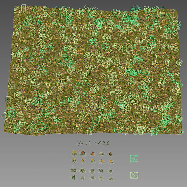 Lawn with dry maple leaves — Descargar