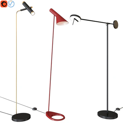 A set of floor lamps. Favorite. Louis Poulsen GROK — Ver 1