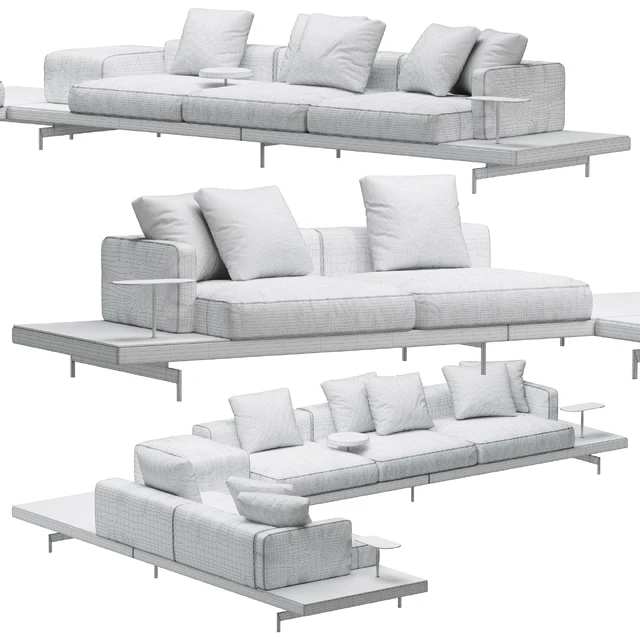 Sofa B & B italia Dock model 1 — Descargar