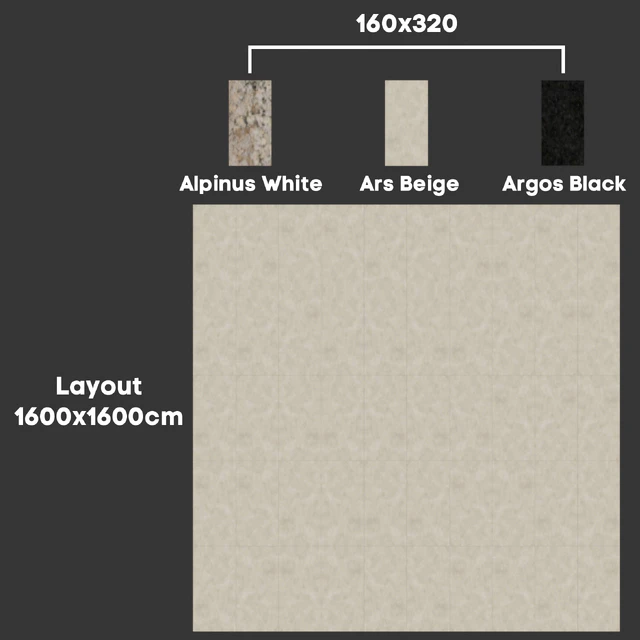 3 in 1 Porcelanosa Xtone Alpinus White - Ars Beige - Argos Black — Descargar