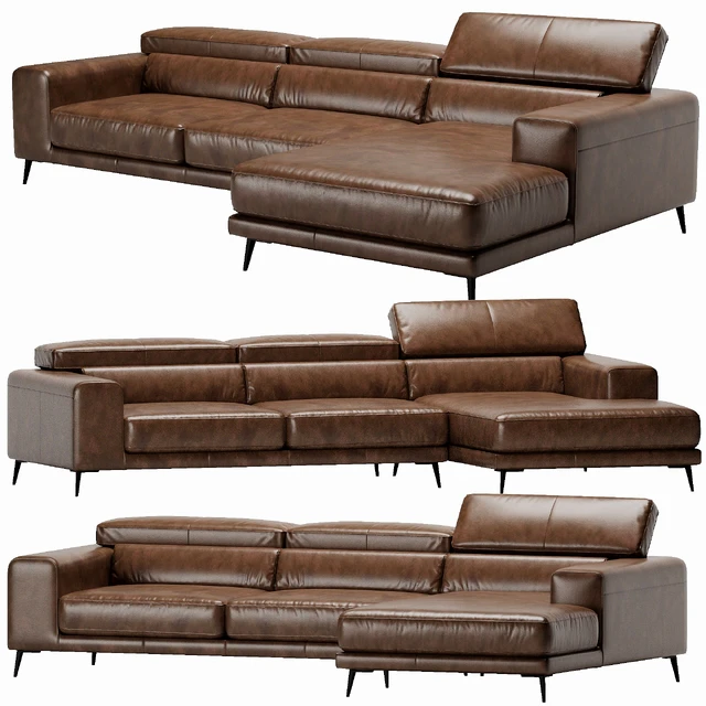 Ditre Italia Anderson Chaise Lounge Leather — Descargar