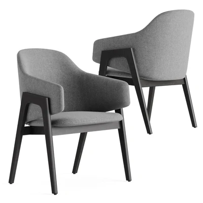 Linley Savile Dining Chair - Dove, Shell, Slate — Ver 1