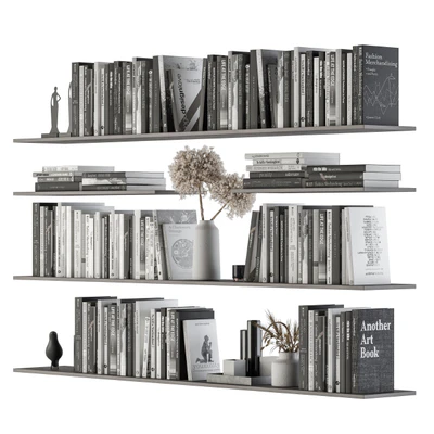 Decorative Set on Shelves and Decor objects - Set 07 — Ver 3