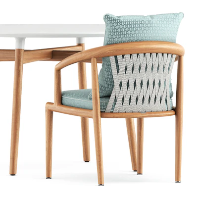 Secret garden chair by Poltrona Frau and BA103 round table by Carl Hansen and Son — Вид 2