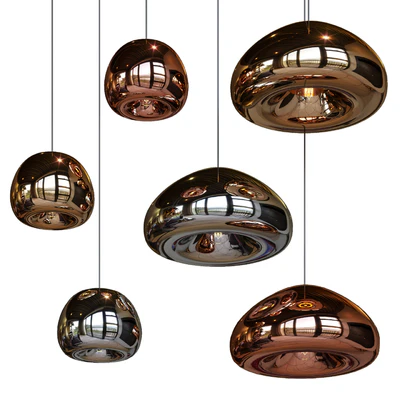 Подвесные светильники Hollow Pendant Lamp big and little gold, silver and copper — Вид 1