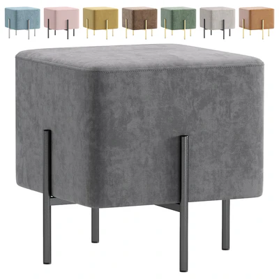 Pouf Gato Velvet and Leather made by Cosmo — Ver 1