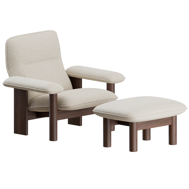 Brasilia Lounge Chair + Ottoman by Menu — Descargar