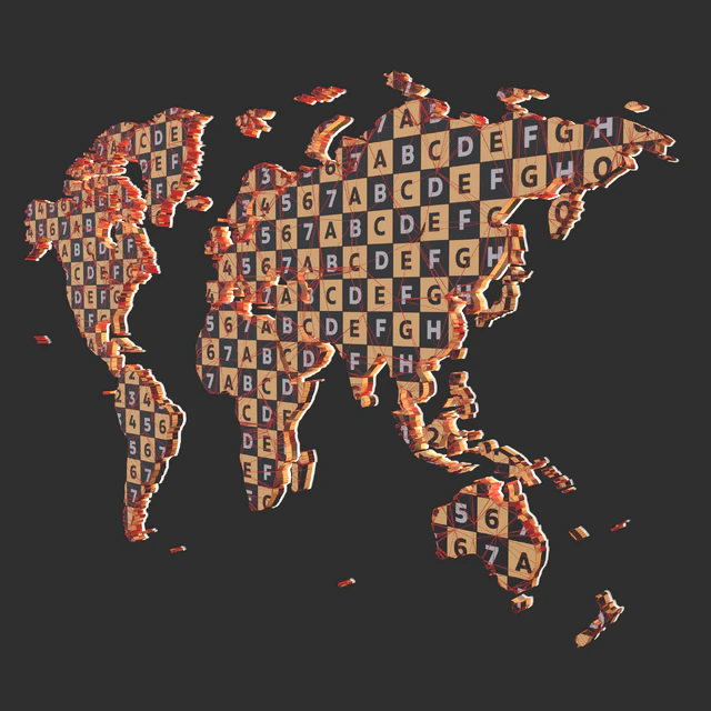 World map in 5 materials | 16k | PBR — Descargar