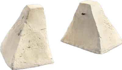 painted concrete bollard 001 — Скачать