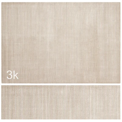 Carpet set 70 - Beige Stripes Wool Rug/ 4K — Вид 1
