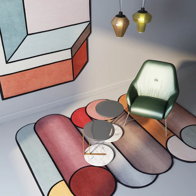 cc-tapis rugs, Foscarini Diesel lamps, ASIA Leather armchair — Ver 2