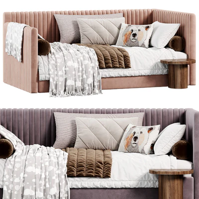 Corner bed Danny kids narrow panels by sensorsleep — Ver 4